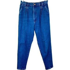 Vintage‎ High Rise Pleated Straight Leg Jeans